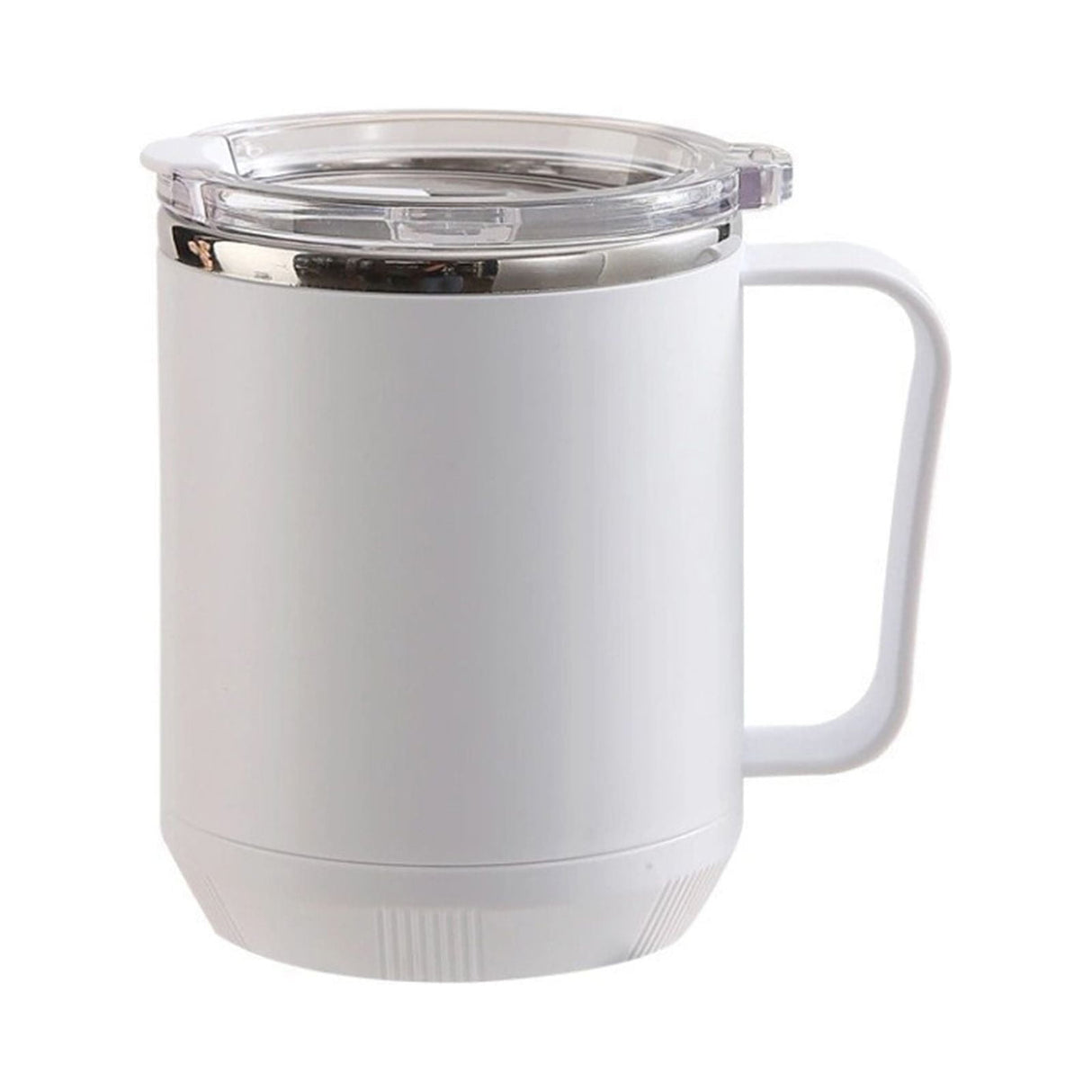 Insulated Coffee Mug, 20oz Stainless Steel Tumbler with Slider Lid Travel Coffee Cups with Handle for Camping Office Home,ZF_#White