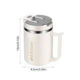 Insulated Coffee Mug, 20oz Stainless Steel Tumbler with Slider Lid Travel Coffee Cups with Handle for Camping Office Home,ZG_#Gray