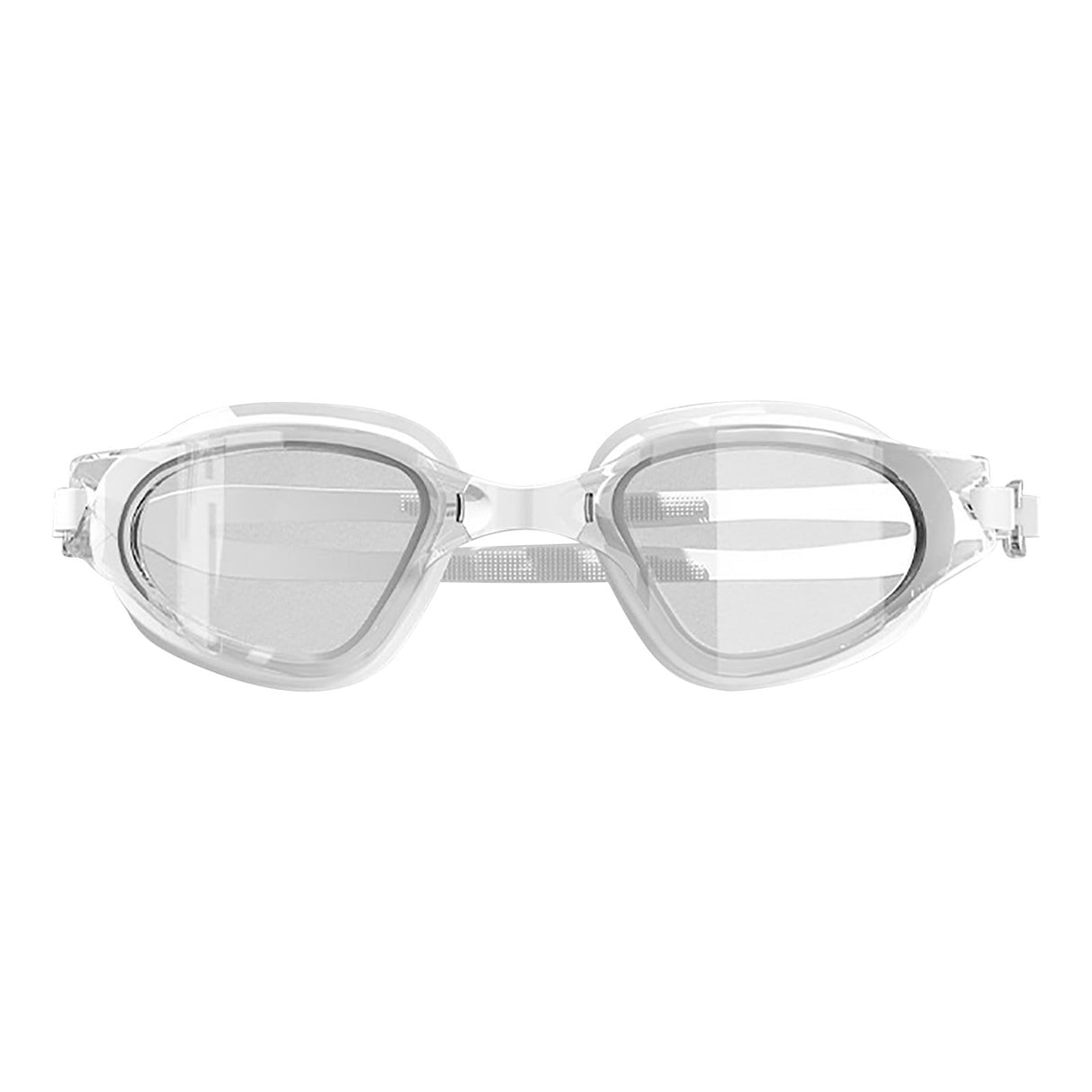 Large Frame Swim Goggles for Adults - Electroplated Anti-Fog HD Myopia Swimming Goggles with Adjustable Nose Cover, Leak-Proof Seal for Men & Women, Pool & Open Water by 16_Premium Swim Goggles Bundle Set_WH