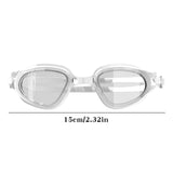Large Frame Swim Goggles for Adults - Electroplated Anti-Fog HD Myopia Swimming Goggles with Adjustable Nose Cover, Leak-Proof Seal for Men & Women, Pool & Open Water by 16_Premium Swim Goggles Bundle Set_WH