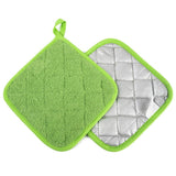 4 Pack Pot Holders for Kitchen Heat Resistant Pot Holders Sets Oven Hot Pads Terry Cloth Pot Holders for Cooking Baking(7