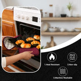 4 Pack Pot Holders for Kitchen Heat Resistant Pot Holders Sets Oven Hot Pads Terry Cloth Pot Holders for Cooking Baking(7"x 7",GRAY) 7" x 7" PURPLE