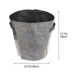 34x35cm Potato Grow Bag with Side Window & Handles 14" x 18" Black#3