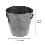 34x35cm Potato Grow Bag with Side Window & Handles 14" x 20" Orange#4