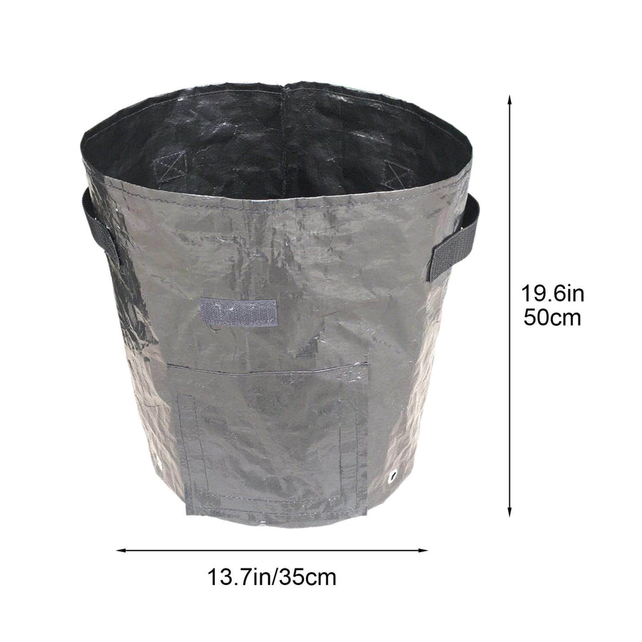34x35cm Potato Grow Bag with Side Window & Handles 14" x 20" Orange#4