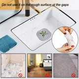 2 PackHair Catcher,Square Hair Drain Cover for Shower Silicone Hair Stopper with Suction Cup,Easy to Install Suit for Bathroom,Bathtub,Kitchen (Grey) - Top-Down View