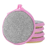 Sponges Kitchen Multi-Purpose,5Pc Non-Scratch Sponges for Cleaning, Along with Heavy Duty Scrubbing Power - Reusable Double-Sided Dish Sponge for Dishes, Pots and Pans Pink