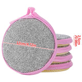 Sponges Kitchen Multi-Purpose,5Pc Non-Scratch Sponges for Cleaning, Along with Heavy Duty Scrubbing Power - Reusable Double-Sided Dish Sponge for Dishes, Pots and Pans Pink