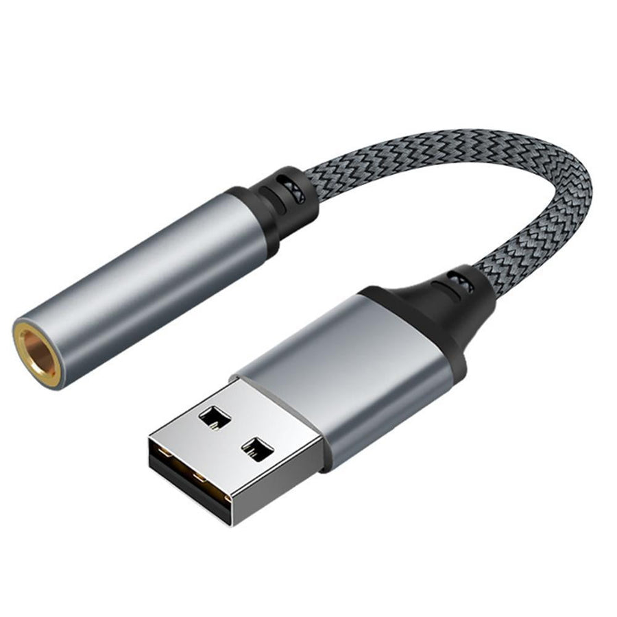Usb To 3.5Mm Jack Audio Adapter,External Sound Card Usb-A To Audio Jack