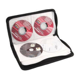 80 Portable Cd Disc Dvd / Vcd / Case Storage Bag Zipper O4B1 - Top-Down View