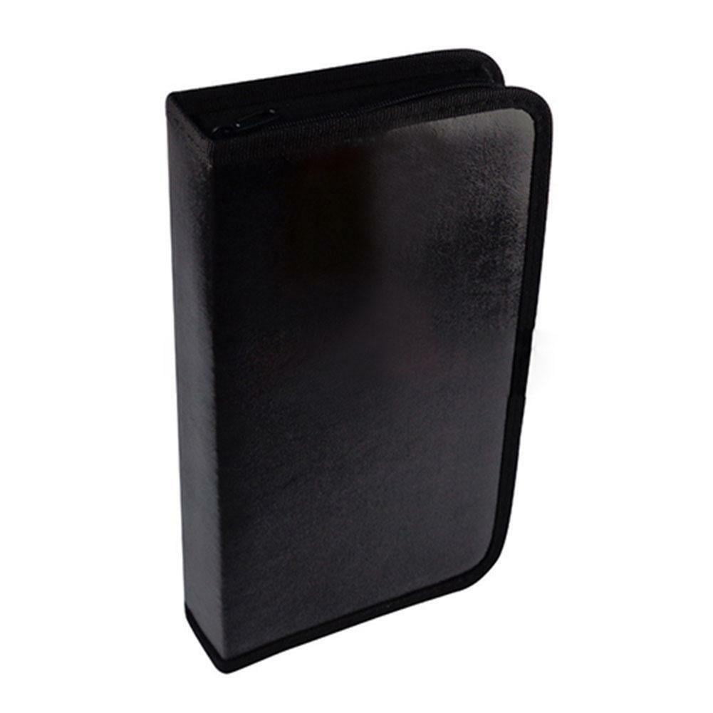 80 Portable Cd Disc Dvd / Vcd / Case Storage Bag Zipper O4B1