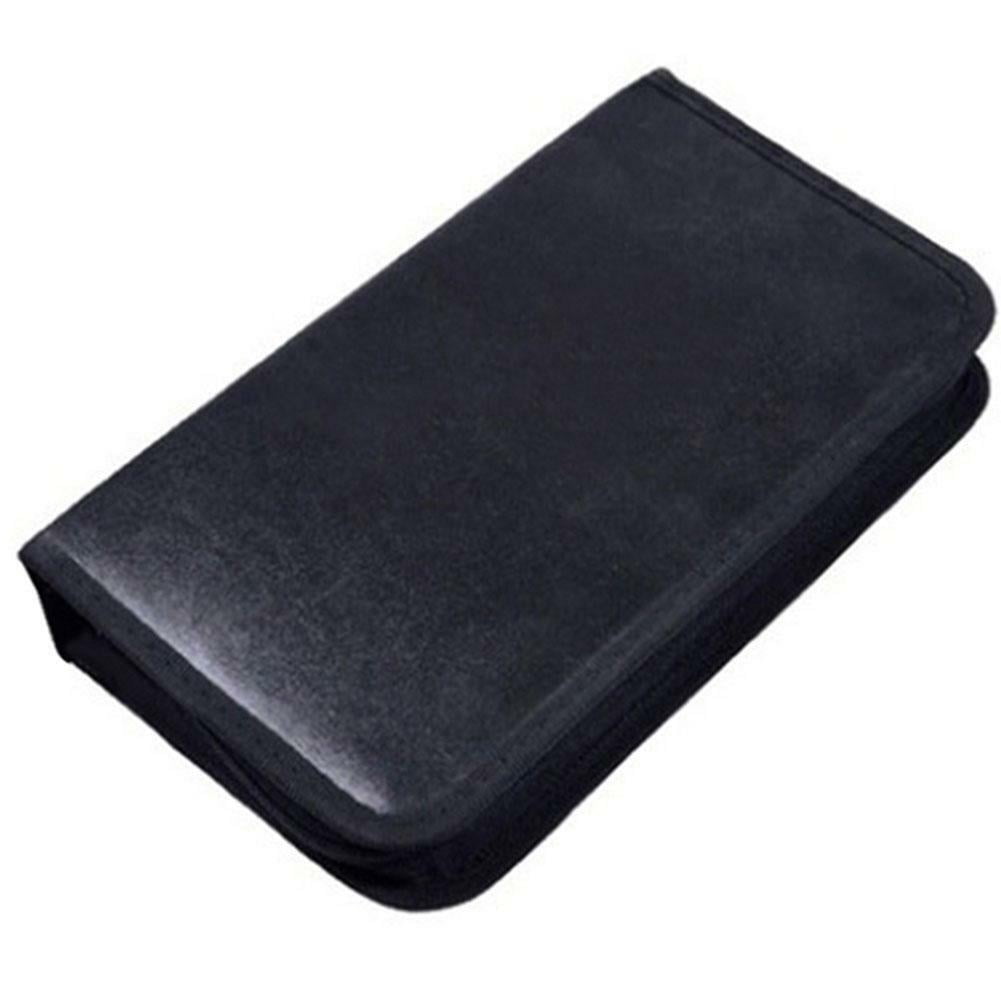 80 Portable Cd Disc Dvd / Vcd / Case Storage Bag Zipper O4B1