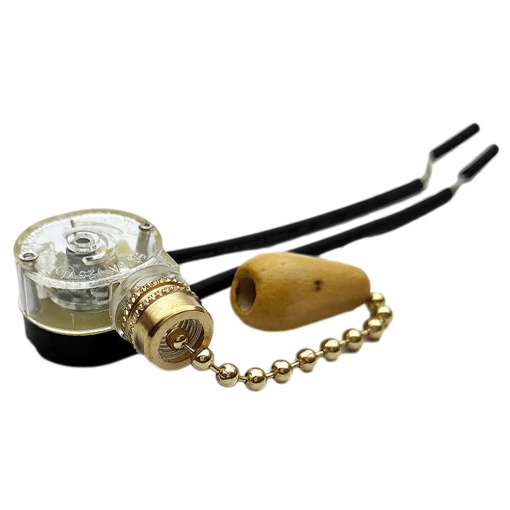 2pcs Universal Ceiling Fan Wall Light Replacement Pull Chain Cord Switch Control M5B2