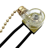 2pcs Universal Ceiling Fan Wall Light Replacement Pull Chain Cord Switch Control M5B2