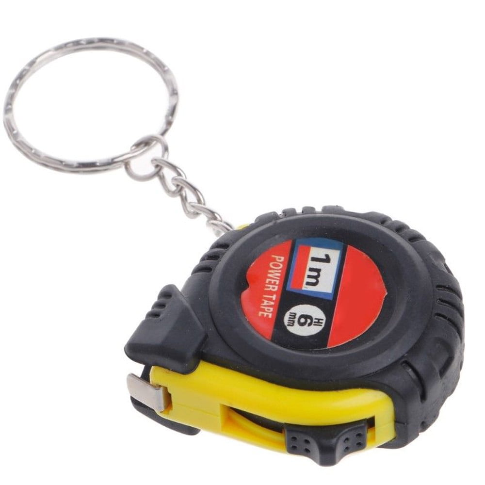 Ruler Retractable Tape Size Metric Measure 1m Pocket Chain color Key Random Tools & Home Improvement, Key ring design, you can it anywhere you want Random