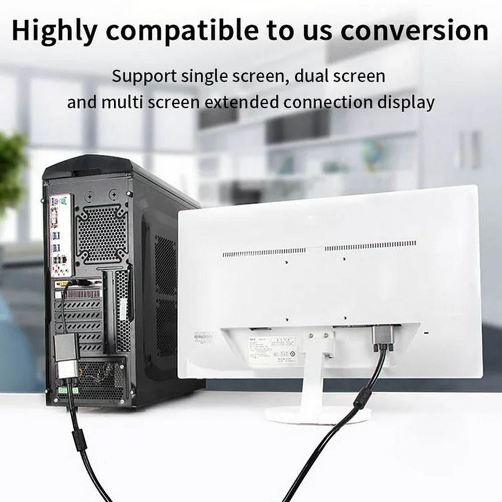 1080p DP DisplayPort Male to VGA Female Converter Adapter Cable