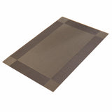 Elegant Woven Vinyl PVC Dining Placemats, Stain‑Resistant Heat‑Proof Non‑Slip Table Mats with Matching Coasters for Home Kitchen, Grey