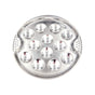 Baking Trays and Trays , Stainless Escargot Plates with 12 Compartment Holes Escargot Baking Dish Seafood Plate Dishes for Home Restaurant Hotel Kitchen As shown