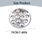 Baking Trays and Trays , Stainless Escargot Plates with 12 Compartment Holes Escargot Baking Dish Seafood Plate Dishes for Home Restaurant Hotel Kitchen As shown
