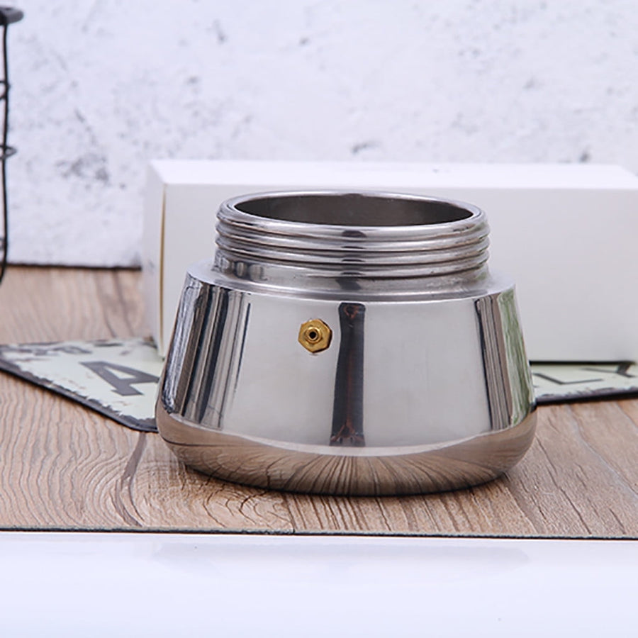 Coffee Maker (2 Cup Capacity) Stainless Steel Mocha Espresso Latte Percolator Stove Top Coffee Maker Pot Too 15x7.8cm Silver