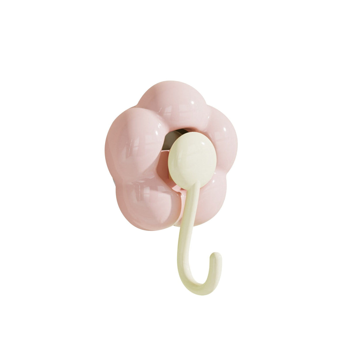 Hooks, Traceless Hook, Sunflower Shaped Suction Cup Hooks for Hanging Without Drilling Leaving No Marks. Strong Vacuum Suction Hooks for Kitchen Living Room and Bathroom. Z4-Red