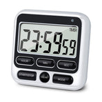 Digital Countdown Kitchen Timer -Count Up Down Magnetic Timer Clock for Cooking Baking Gym Students Black