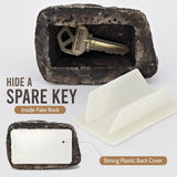 Hide-a-Spare-Key Fake Rock - Looks & Feels like Real Stone - Safe for Outdoor Garden or Yard, Geocaching (1) - 45-Degree Angle