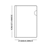 10X Folder Drawer 10Pcs Transparent File Folder Sliding Bar Report For Report Display Cover Organizer One Size Clear - Front View