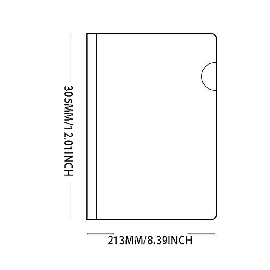 10X Folder Drawer 10Pcs Transparent File Folder Sliding Bar Report For Report Display Cover Organizer One Size Clear