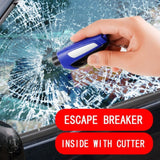 In 1 Car Window Glass Breaker Blue a , 1x Car Window Breaker Car Hammer Mini Window Belt Cutting Multi Functional Escape Hammer God Device Car Emergency Kit 3.9" x 3.9" x 1.2" Black