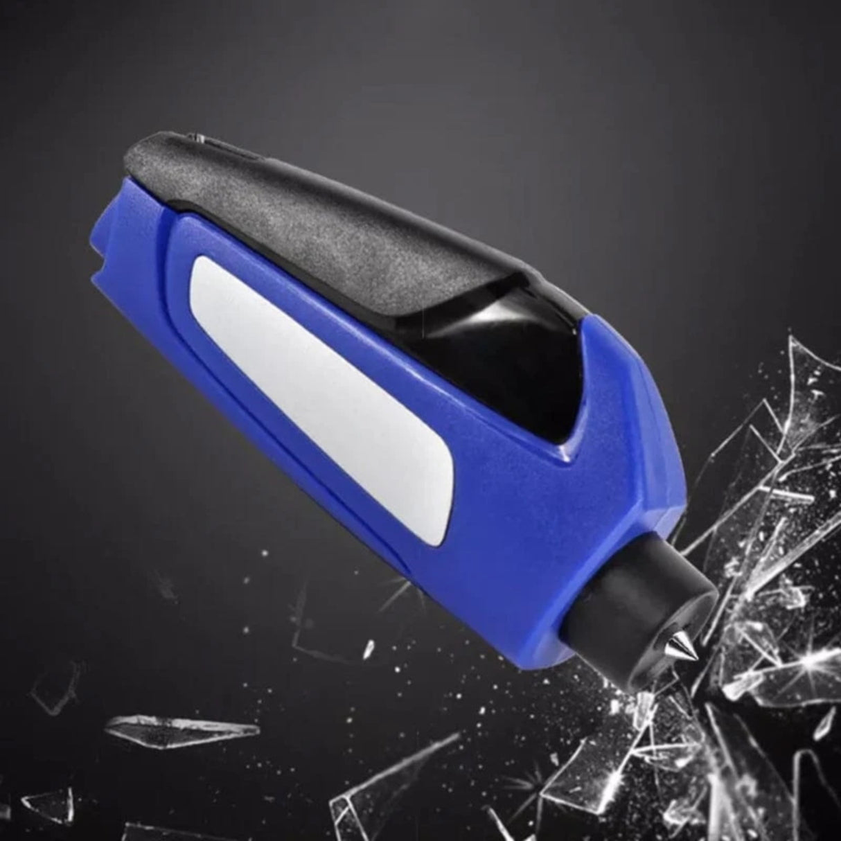 In 1 Car Window Glass Breaker Blue a , 1x Car Window Breaker Car Hammer Mini Window Belt Cutting Multi Functional Escape Hammer God Device Car Emergency Kit 3.9" x 3.9" x 1.2" Black