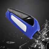 In 1 Car Window Glass Breaker Blue a , 1x Car Window Breaker Car Hammer Mini Window Belt Cutting Multi Functional Escape Hammer God Device Car Emergency Kit 3.9" x 3.9" x 1.2" Black