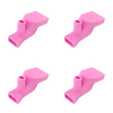 Silicone Faucet Extender 4Pcs Pink , 4*Extender Silicone Faucet Extender Brushing Teeth, Mouthwash and Hand Washing Extender One Size Pink - Front View