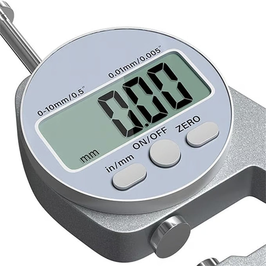 Thickness Meter Precision Digital Thickness Gauge High Precision Electronic Micrometer (Flat Head 0-10Mm) , Precisions Digital Thickness Gauges High Accuracy Electronic Micrometers With（0 10Mm） One Size Silver