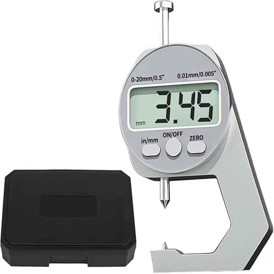 Thickness Meter Precision Digital Thickness Gauge High Precision Electronic Micrometer (Flat Head 0-10Mm) , Precisions Digital Thickness Gauges High Accuracy Electronic Micrometers With（0 10Mm） One Size Silver