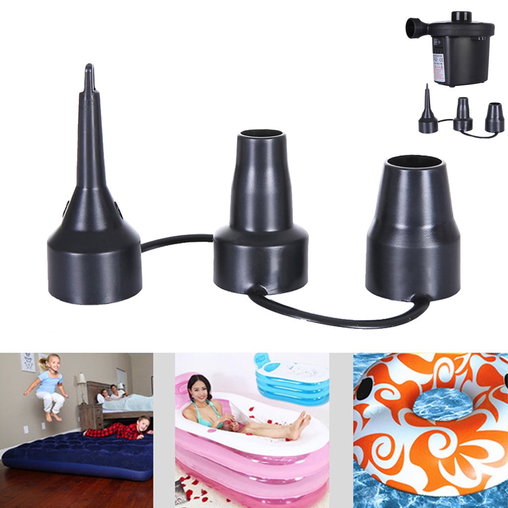 Sizes Plastic 3 Nozzle Nozzle Adaptor Inflator Air Replacement Head Nozzles Tools & Home Improvement, 1X Air Pump Nozzle(Blackplastic) One Size Black