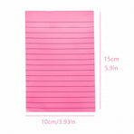 1 Pads Lined Sticky Notes 4x6 Sticky Notes with Lines Self Stick Note Pads 8 Bright Multi Colors 50 Sheet/Pad, Note x1 Lake Blue Horizontal line sticky notes Lake blue