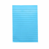 1 Pads Lined Sticky Notes 4x6 Sticky Notes with Lines Self Stick Note Pads 8 Bright Multi Colors 50 Sheet/Pad, Note x1 Lake Blue Horizontal line sticky notes Red