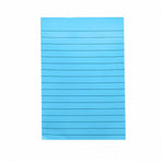 1 Pads Lined Sticky Notes 4x6 Sticky Notes with Lines Self Stick Note Pads 8 Bright Multi Colors 50 Sheet/Pad, Note x1 Lake Blue Horizontal line sticky notes Red