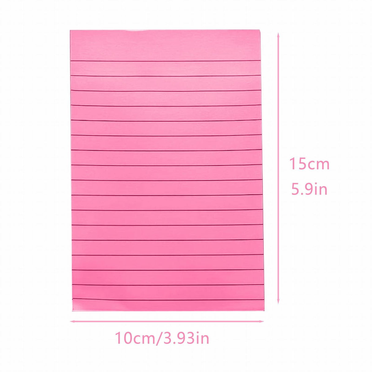 1 Pads Lined Sticky Notes 4x6 Sticky Notes with Lines Self Stick Note Pads 8 Bright Multi Colors 50 Sheet/Pad, Note x1 Lake Blue Horizontal line sticky notes Red