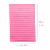 1 Pads Lined Sticky Notes 4x6 Sticky Notes with Lines Self Stick Note Pads 8 Bright Multi Colors 50 Sheet/Pad, Note x1 Lake Blue Horizontal line sticky notes Red - Side View