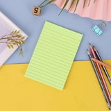 1 Pads Lined Sticky Notes 4x6 Sticky Notes with Lines Self Stick Note Pads 8 Bright Multi Colors 50 Sheet/Pad, Note x1 Lake Blue Horizontal line sticky notes Red - Close-Up Angle
