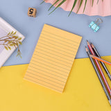 1 Pads Lined Sticky Notes 4x6 Sticky Notes with Lines Self Stick Note Pads 8 Bright Multi Colors 50 Sheet/Pad, Note x1 Lake Blue Horizontal line sticky notes Red