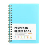 Password Book Password Book with Personal Alphabet Label Internet Address and Password Headquarters Password Log, A Spiral Code Book Spiral code book Grey