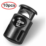 Hot !10Pc Rope Cord Locks Clip End Single Holes Luggage Lanyard Fasten Stopper Sliding, 10Pcs Spring Buckles Spring Buckle One Size Spring buckle