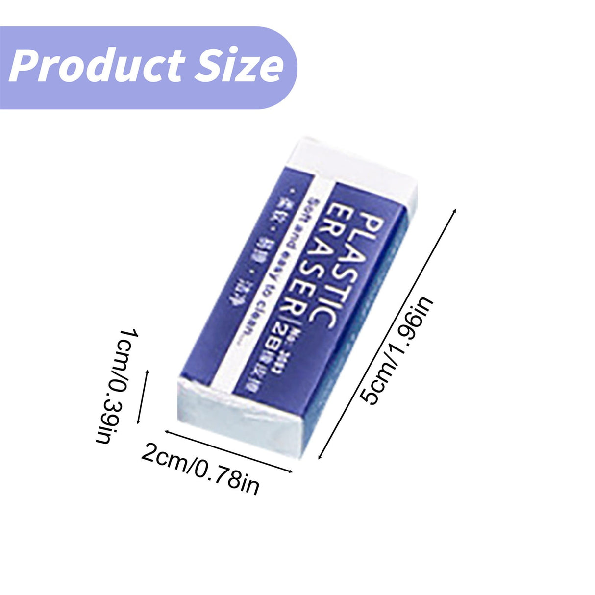 Stationery 2B Eraser stǔdənt Chǐ-ldrən Eraser Art Sketch Painting Pencil Eraser Learning Stationery, 5 Large Erasers + 5 Small Erasers Stationery 2B eraser L+S S*5+L*5