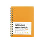 Password Book Password Book with Personal Alphabet Label Internet Address and Password Headquarters Password Log, A Spiral Code Book Orange Spiral code book Red