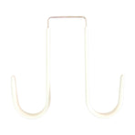 Double Over the Door Wreath Hanger Large Christmas Wreath Hook for Front Door Hold 2 Wreaths with This 2 Hanger 5, Hook*1 Plastic door rear hook without nails White
