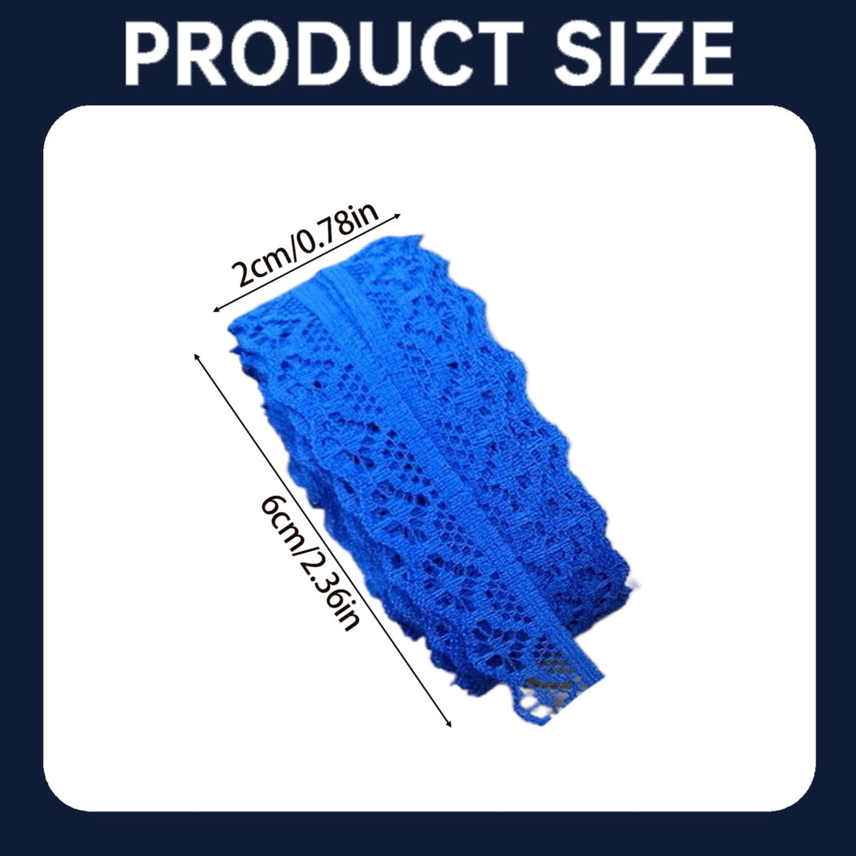 10 Yards Lace Ribbon 15mm Wide Trim Diy Fabric Decorative Sewing Rope Lace Cloth Strips Earrings Clothing Decoration Diy Handmade Hair Accessories Hairbands, 1 Roll of Lace Ribbon Lace Ribbon Blue