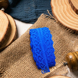 10 Yards Lace Ribbon 15mm Wide Trim Diy Fabric Decorative Sewing Rope Lace Cloth Strips Earrings Clothing Decoration Diy Handmade Hair Accessories Hairbands, 1 Roll of Lace Ribbon Lace Ribbon Blue